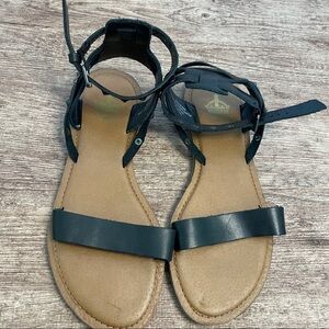 Crown Vintage Studded Strappy Sandals Black